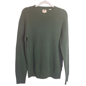 Levi's Men's Forest Green Crewneck Sweater Long Sleeve Winter Wear Medium